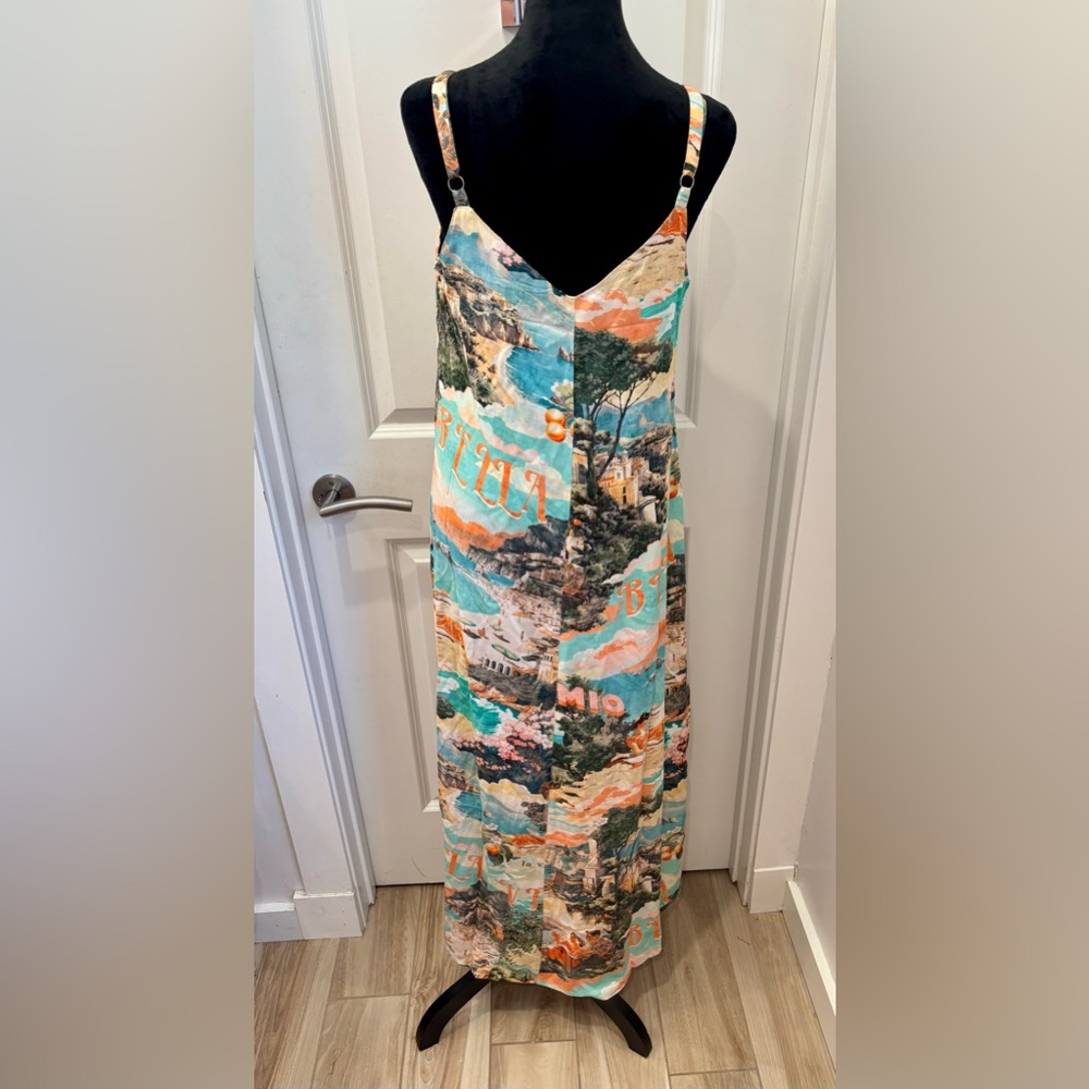 NWT Label of Love Isadora Italian scenic countryside dress - M - Picture 3 of 16
